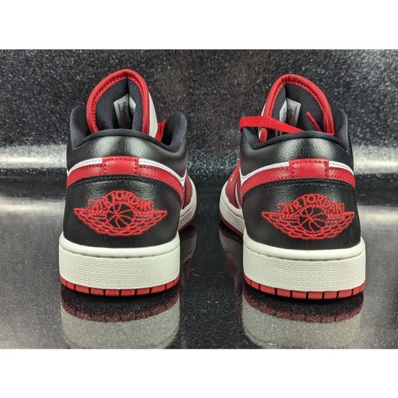 Nike Air Jordan 1 Low Retro Red Black White Women\'s Size 11 Men\'s Size 9.5 NIB